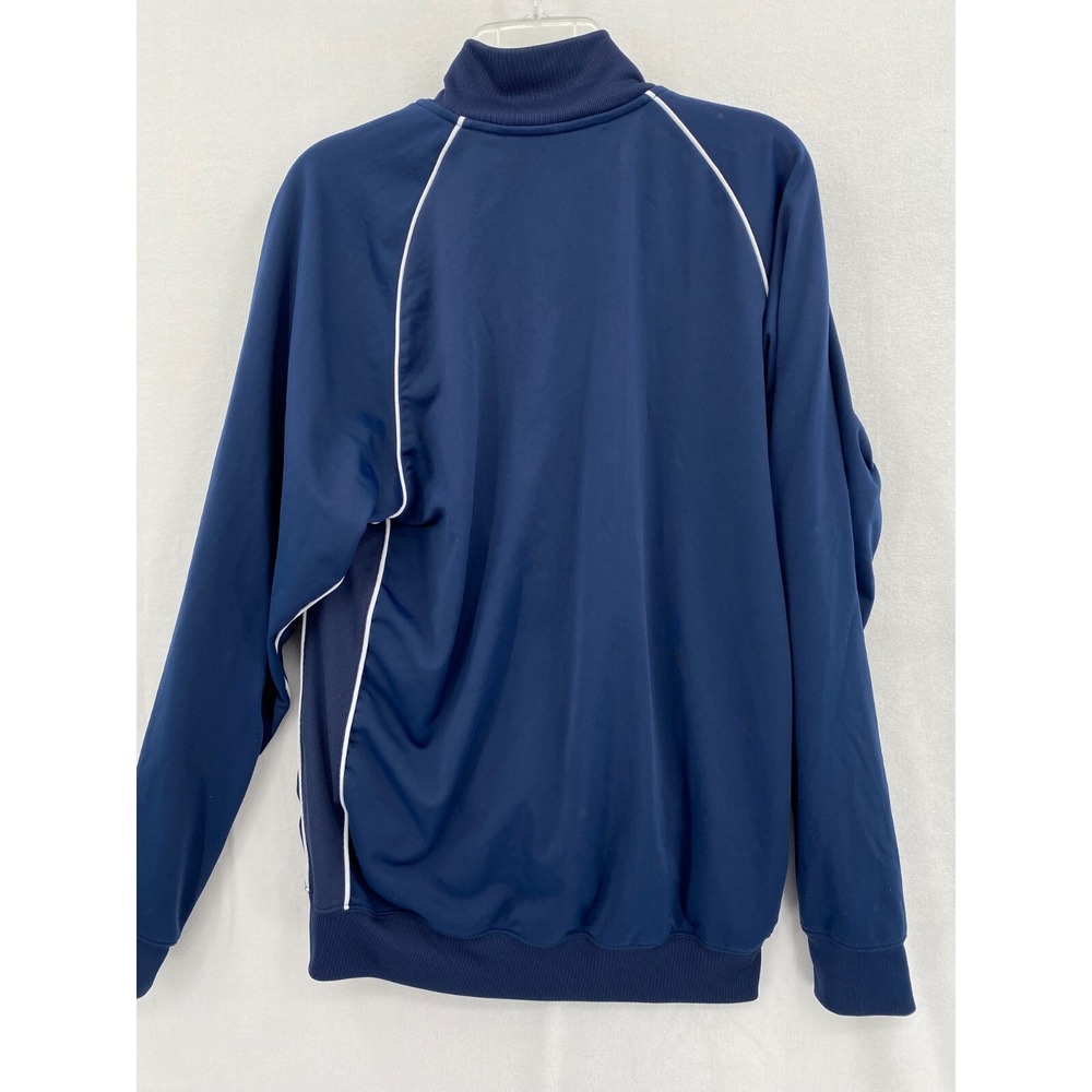 Vintage Y2K Nike Jacket Size Medium Blue White Tracksuit Full‎ Zip Logo - Picture 3 of 9